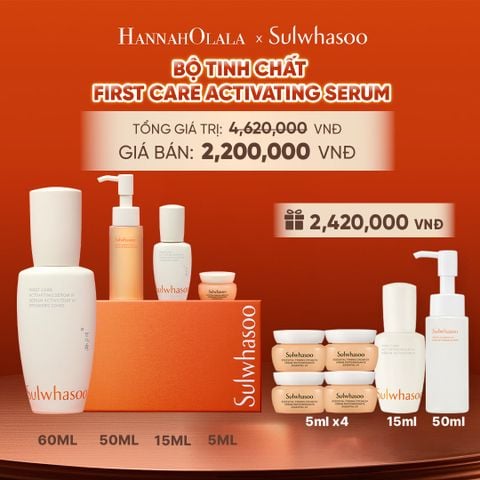  MỚI - SET TINH CHẤT FIRST CARE TĂNG CƯỜNG HÀNG RÀO BẢO VỆ DA 60ML 