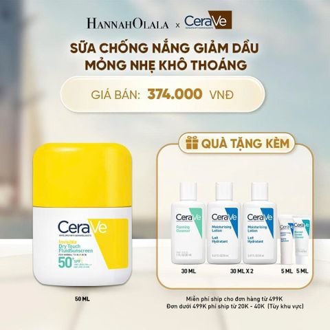  SỮA CHỐNG NẮNG CERAVE GIẢM DẦU MỎNG NHẸ KHÔ THOÁNG 50ML - D721 