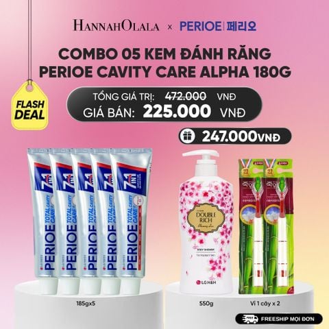  COMBO 05 KEM ĐÁNH RĂNG PERIOE CAVITY CARE ALPHA 180G_A730 