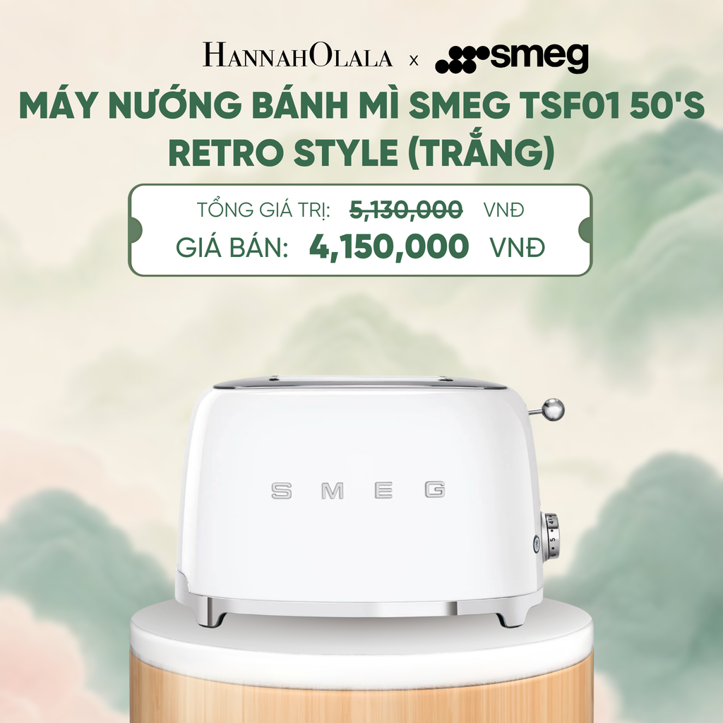 MÁY NƯỚNG BÁNH MÌ SMEG TSF01 50'S RETRO STYLE - A1857 