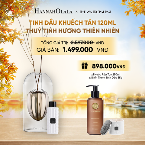  TINH DẦU KHUẾCH TÁN 120ML THUỶ TINH HƯƠNG THIÊN NHIÊN THƯ GIÃN KHÔNG GIAN SỐNG - E189 