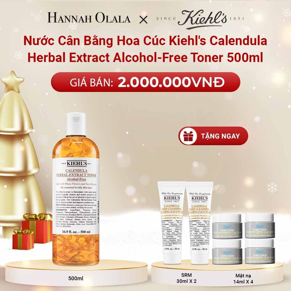  DEAL 5: NƯỚC CÂN BẰNG HOA CÚC KIEHL'S CALENDULA HERBAL EXTRACT ALCOHOL-FREE TONER 500ML 