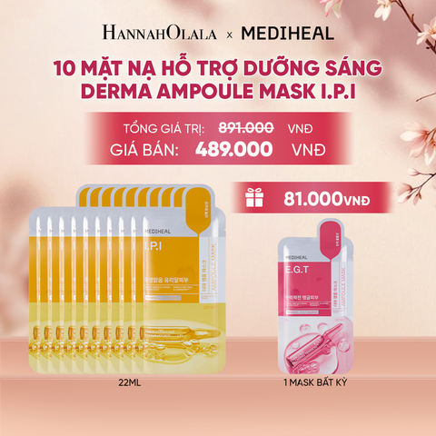  MEDIHEAL MẶT NẠ DERMA AMPOULE MASK 26ML (COMBO 10 MIẾNG) BẤT KỲ - A571 