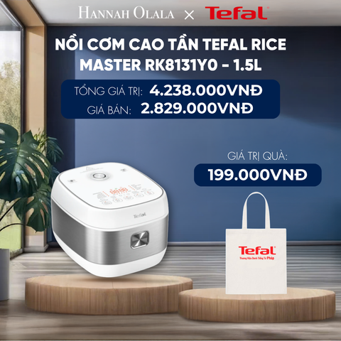  NỒI CƠM CAO TẦN TEFAL RICE MASTER RK8131Y0 - 1.5L - DEAL 23 