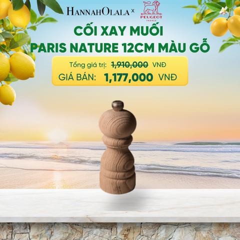  CỐI XAY MUỐI PARIS NATURE 12CM MÀU GỖ - A2585 