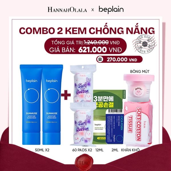  COMBO 2 KCN: BEPLAIN KEM CHỐNG NẮNG SUNMUSE SUNSCREEN 50ML BẤT KỲ_M29 