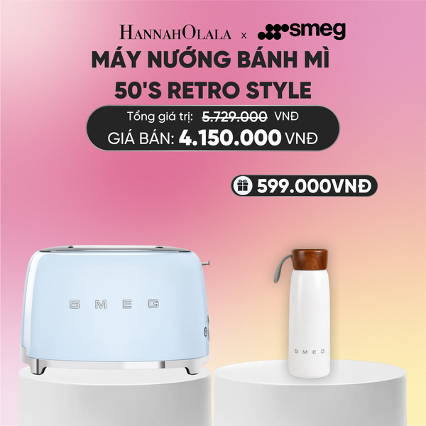  MÁY NƯỚNG BÁNH MÌ SMEG 50'S RETRO STYLE 