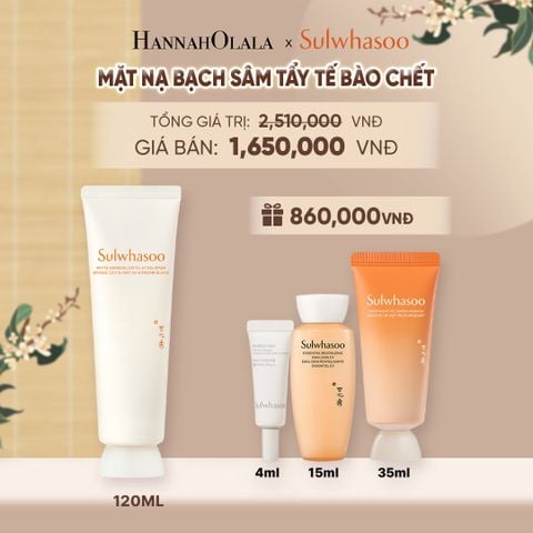 MỚI - MẶT NẠ TẨY TẾ BÀO CHẾT NHÂN SÂM TRẮNG EXFOLIATING MASK 120ML - A53 