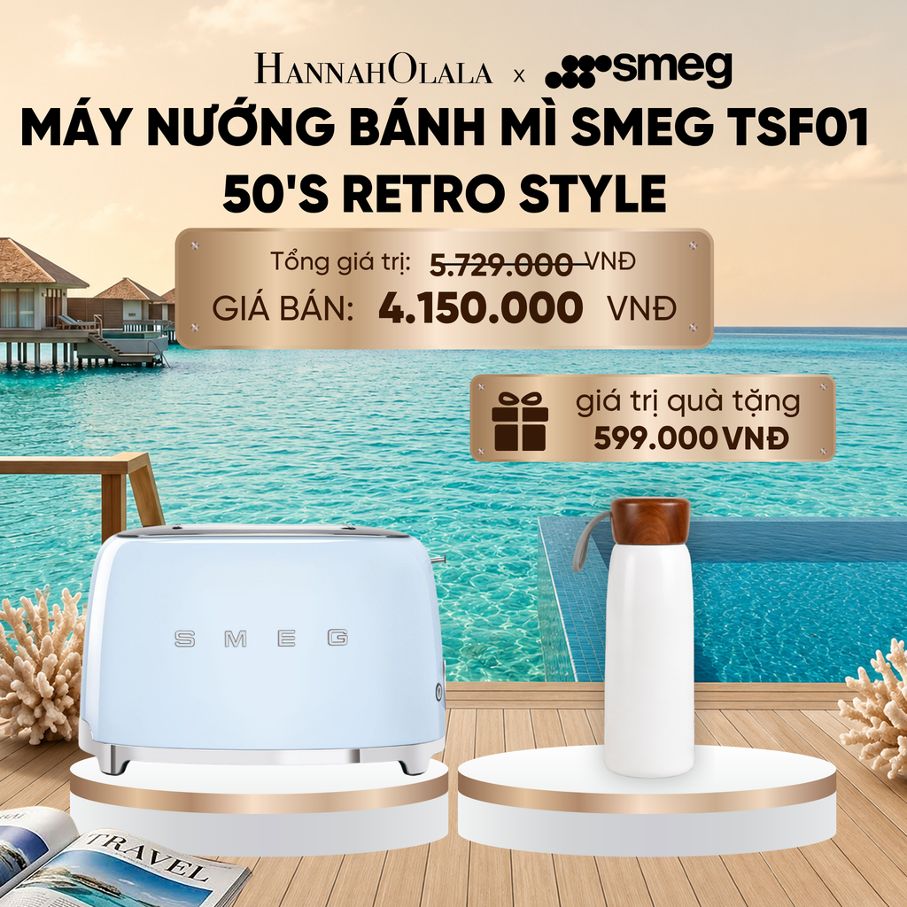  MÁY NƯỚNG BÁNH MÌ SMEG 50'S RETRO STYLE_ D1937 