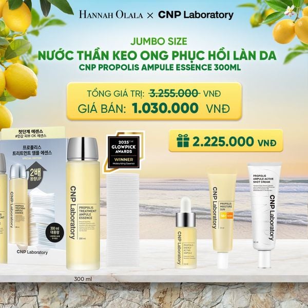 JUMBO SIZE - BỘ NƯỚC THẦN KEO ONG PHỤC HỒI LÀN DA CNP PROPOLIS TREATMENT AMPULE ESSENCE 300ML - A20 