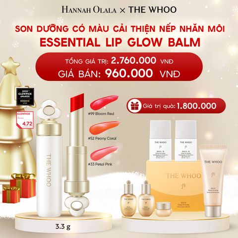  A354_DEAL 22: BỘ SON DƯỠNG CẢI THIỆN NẾP NHĂN MÔI THE WHOO ESSENTIAL LIP GLOW BALM 