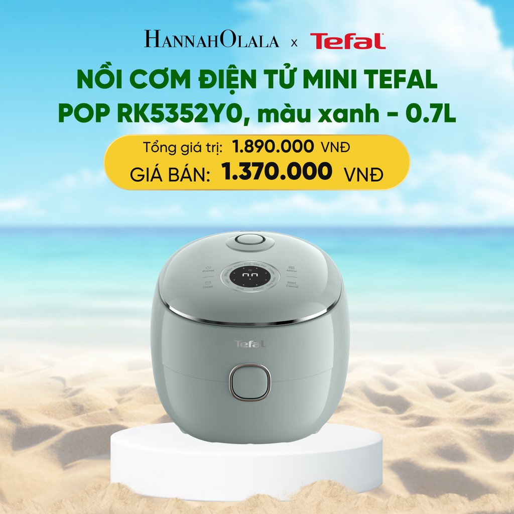  NỒI CƠM ĐIỆN TỬ MINI TEFAL POP RK5352Y0, 0.7L 