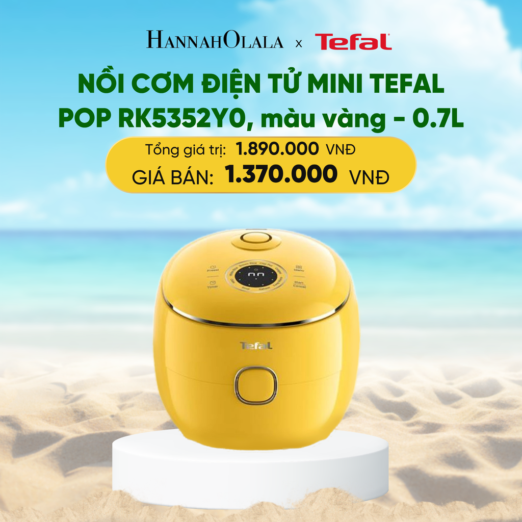  NỒI CƠM ĐIỆN TỬ MINI TEFAL POP RK5352Y0, 0.7L 