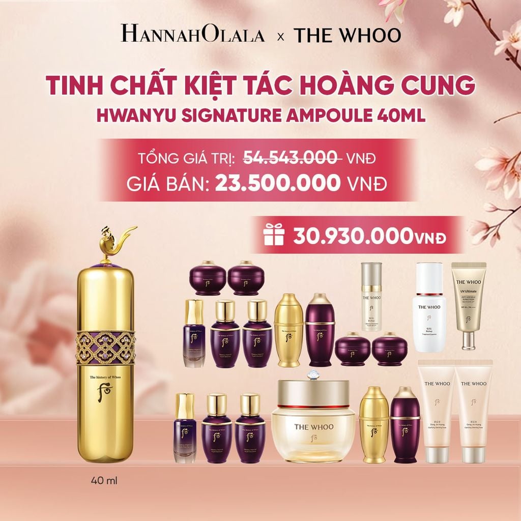  BỘ TINH CHẤT KIỆT TÁC HOÀNG CUNG THE HISTORY OF WHOO HWANYU SIGNATURE AMPOULE SPECIAL SET - A2356 