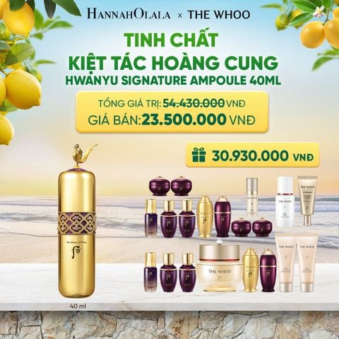  BỘ TINH CHẤT KIỆT TÁC HOÀNG CUNG THE HISTORY OF WHOO HWANYU SIGNATURE AMPOULE SPECIAL SET - A86 