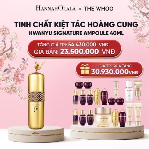  BỘ TINH CHẤT KIỆT TÁC HOÀNG CUNG THE HISTORY OF WHOO HWANYU SIGNATURE AMPOULE SPECIAL SET 