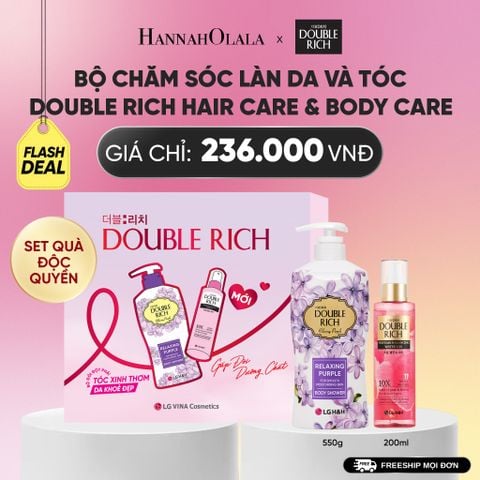  SET ĐỘC QUYỀN - BỘ CHĂM SÓC TÓC & CƠ THỂ TOÀN DIỆN DOUBLE RICHBODY & HAIR CARE_A1757 