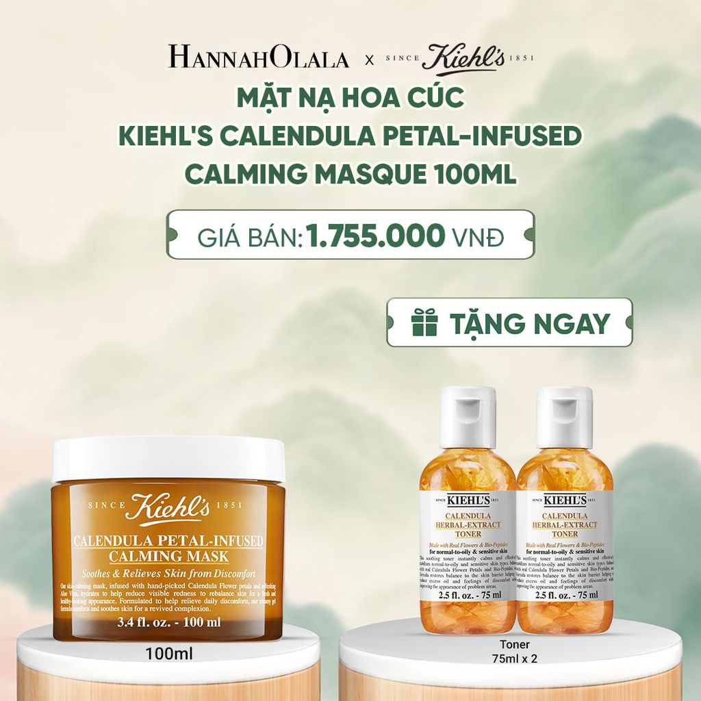  MẶT NẠ HOA CÚC KIEHL'S HỖ TRỢ CẤP ẨM VÀ LÀM DỊU KIEHL'S CALENDULA PETAL-INFUSED CALMING MASK - A139 