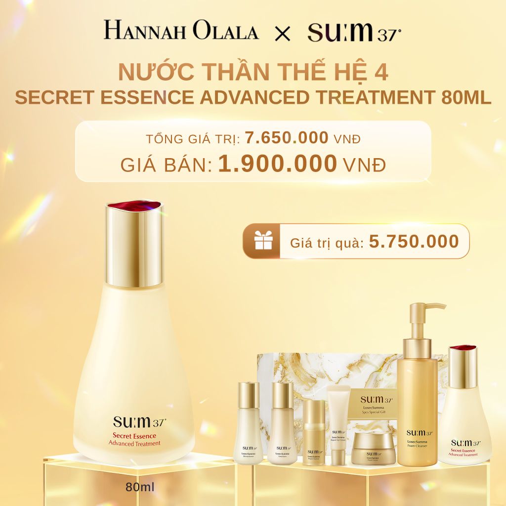  C627_DEAL 23BK: NƯỚC THẦN THẾ HỆ 4 SU:M37º SECRET ESSENCE ADVANCED TREATMENT 80ML 