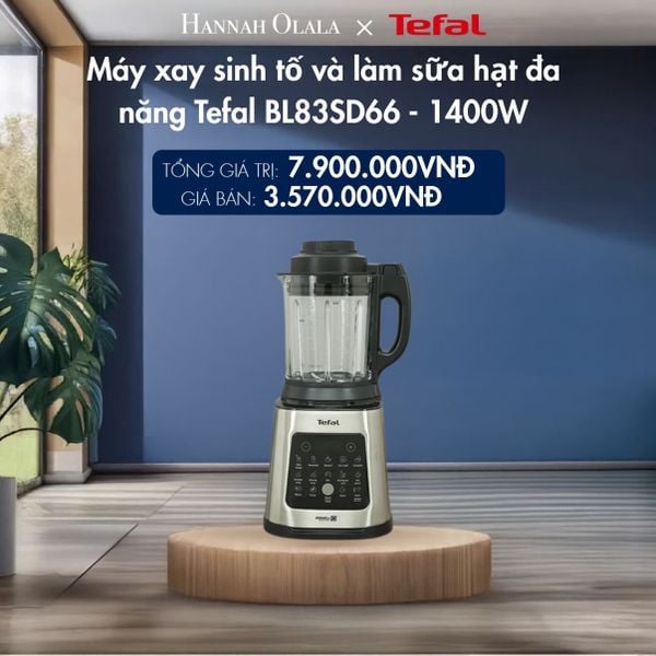  M117_DEAL 7.1: MÁY XAY SINH TỐ VÀ LÀM SỮA HẠT ĐA NĂNG TEFAL BL83SD66 - 1400W 