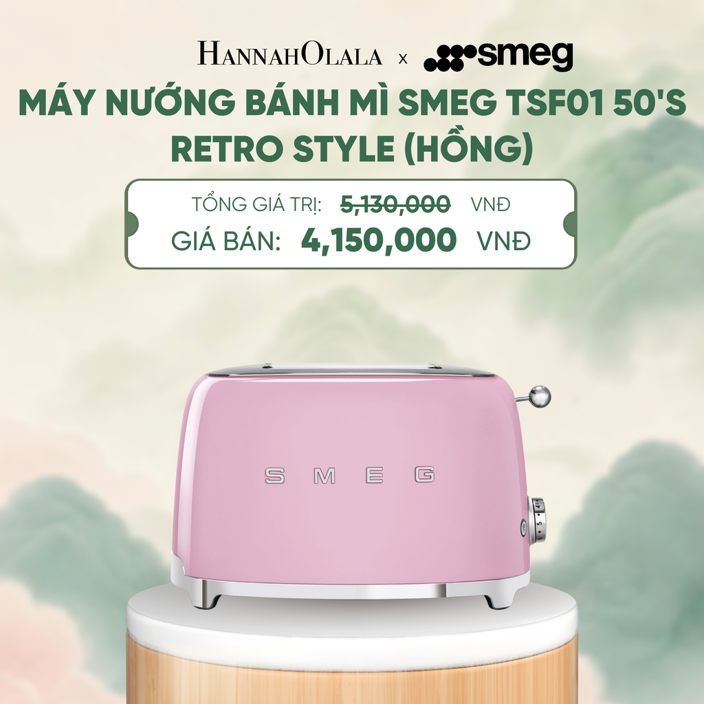  MÁY NƯỚNG BÁNH MÌ SMEG TSF01 50'S RETRO STYLE - A1857 