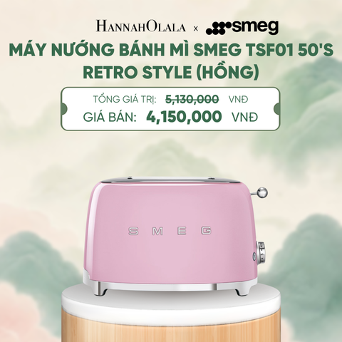  MÁY NƯỚNG BÁNH MÌ SMEG TSF01 50'S RETRO STYLE - A1857 