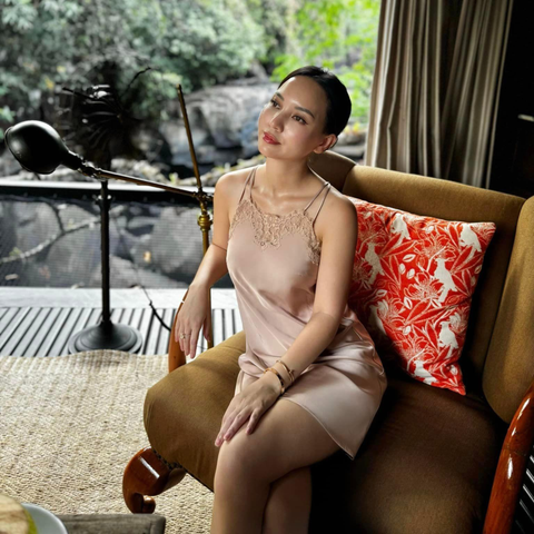  DEAL 11B: ĐẦM NGỦ DÂY ĐÔI CHÉO SAU LƯNG - MÀU NUDE 