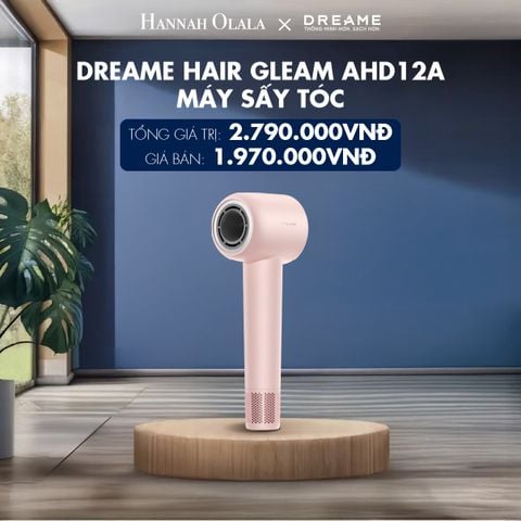  DREAME HAIR GLEAM AHD12A MÁY SẤY TÓC ION ÂM - 4 CHẾ ĐỘ SẤY NÓNG LẠNH - 200 TRIỆU ION ÂM - BH 24 THÁNG 