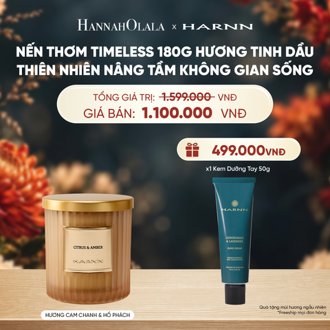  NẾN THƠM TIMELESS 180G HƯƠNG TINH DẦU THIÊN NHIÊN NÂNG TẦM KHÔNG GIAN SỐNG - A4077 
