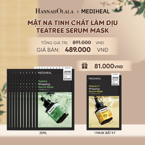  MEDIHEAL MẶT NẠ WRAPPING SERUM MASK 25ML (COMBO 10 MIẾNG) BẤT KỲ - A1076 