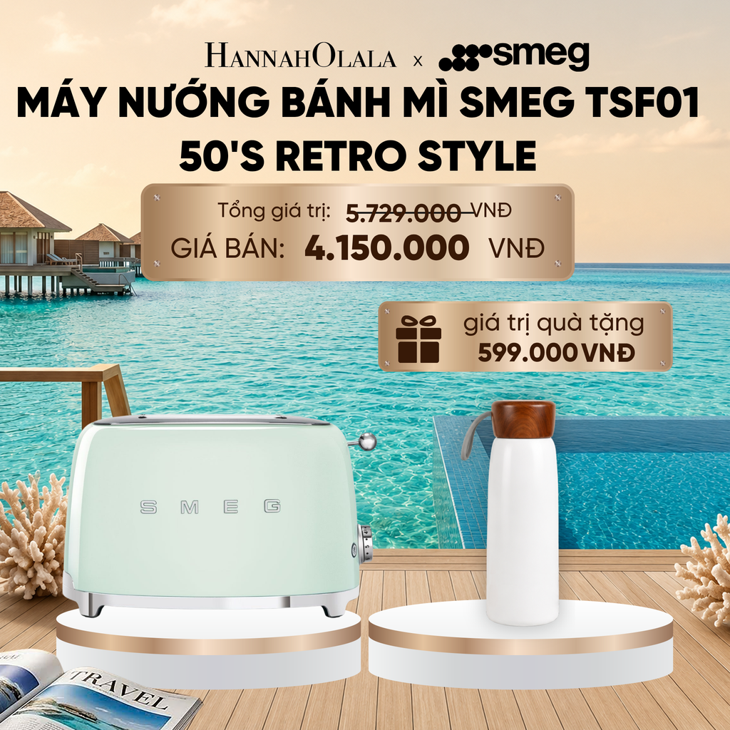  MÁY NƯỚNG BÁNH MÌ SMEG 50'S RETRO STYLE_ D1937 
