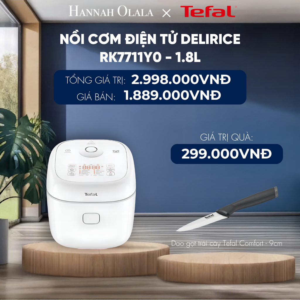 NỒI CƠM ĐIỆN TỬ DELIRICE RK7711Y0 - 1.8L - DEAL 24 