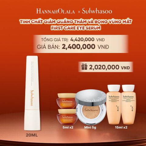  TINH CHẤT GIẢM QUẦNG THÂM VÀ BỌNG VÙNG MẮT SULWHASOO FIRST CARE ACTIVATING EYE SERUM 20ML 