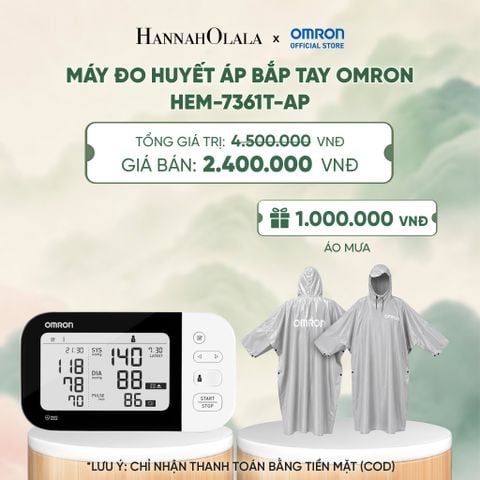  MÁY ĐO HUYẾT ÁP BẮP TAY OMRON HEM-7361T-AP - DEAL 11 - A1026 