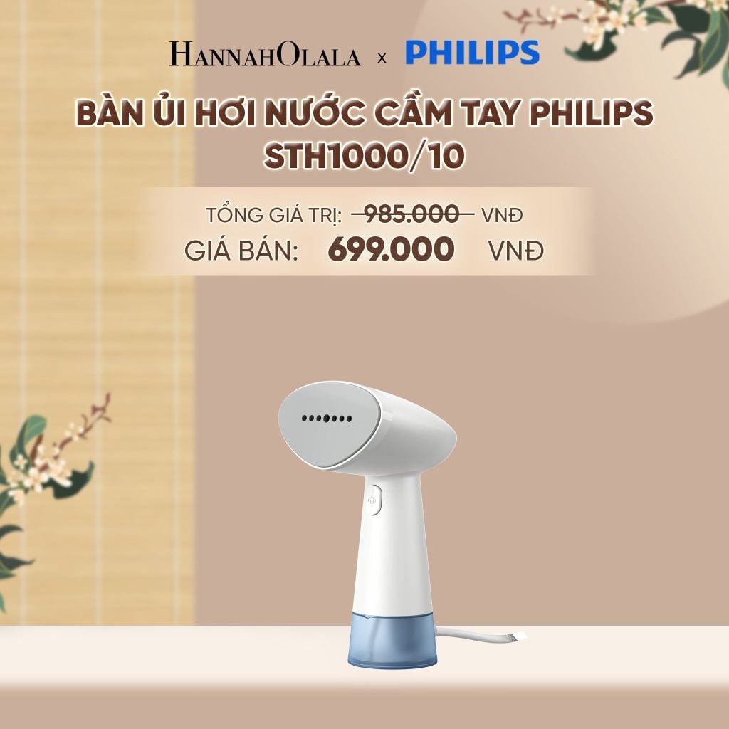  BÀN ỦI HƠI NƯỚC CẦM TAY PHILIPS STH1000/10 - A1604 