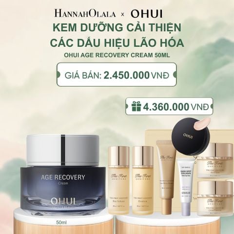  MỚI - KEM DƯỠNG CẢI THIỆN CÁC DẤU HIỆU LÃO HÓA OHUI AGE RECOVERY CREAM 50ML - A1020 
