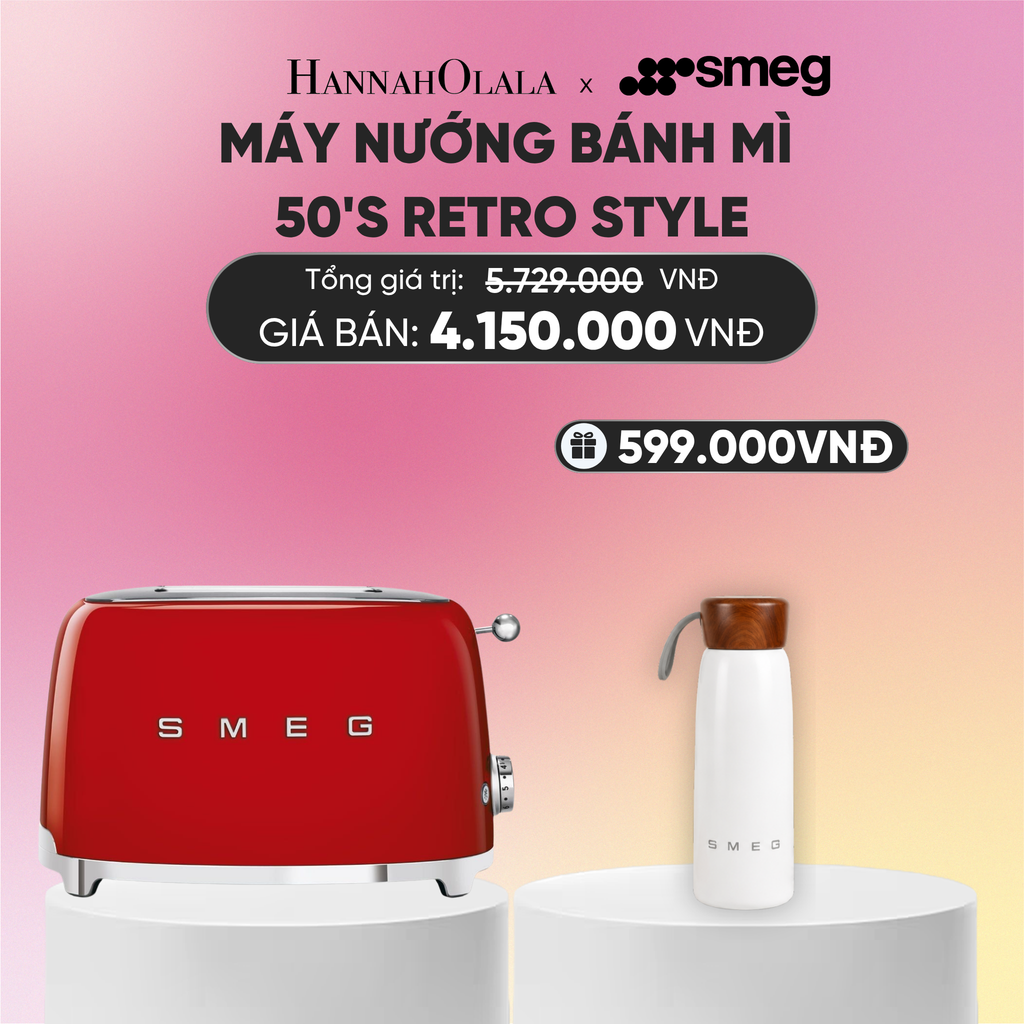  MÁY NƯỚNG BÁNH MÌ SMEG 50'S RETRO STYLE 