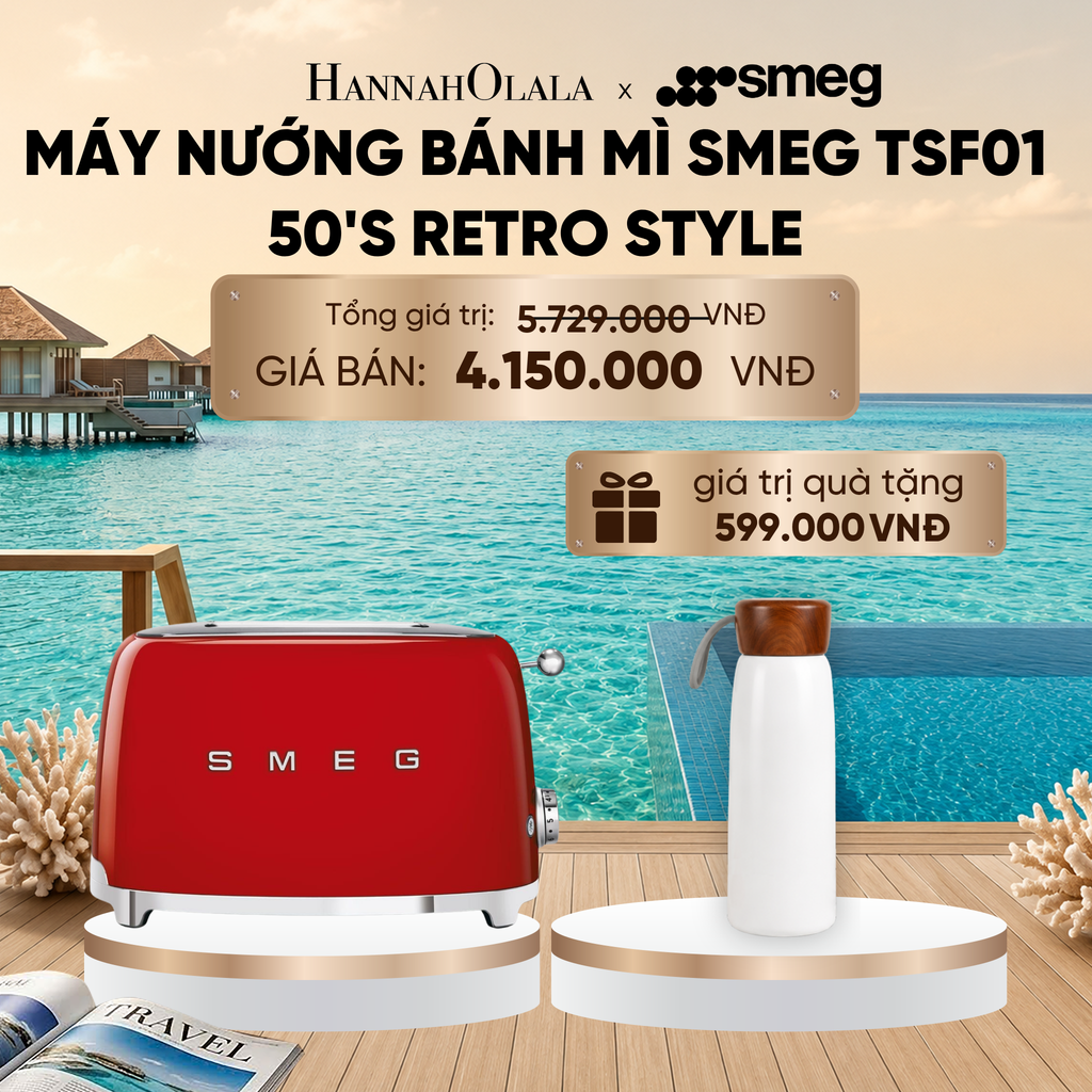  MÁY NƯỚNG BÁNH MÌ SMEG 50'S RETRO STYLE_ D1937 