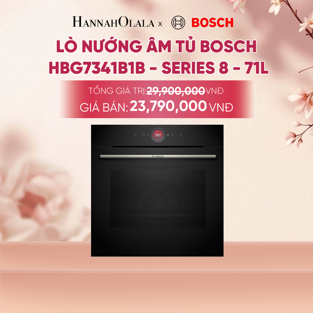  LÒ NƯỚNG ÂM TỦ BOSCH HBG7341B1B - A2266 