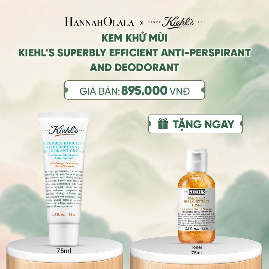  KEM KHỬ MÙI KIEHL'S GIÚP TIẾT CHẾ MỒ HÔI VÀ MÙI CƠ THỂ KIEHL'S SUPERBLY EFFICIENT ANTI-PERSPIRANT AND DEODORANT - A138 