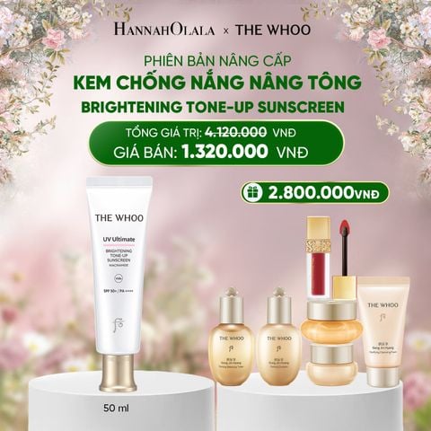  DEAL 25: PHIÊN BẢN NÂNG CẤP - KEM CHỐNG NẮNG NÂNG TÔNG THE WHOO UV ULTIMATE BRIGHTENING TONE-UP SUNSCREEN 