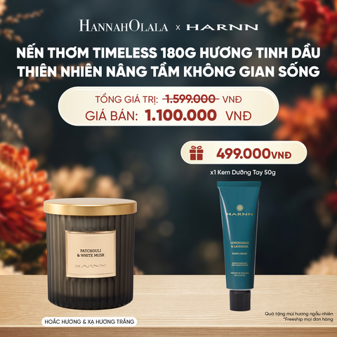  NẾN THƠM TIMELESS 180G HƯƠNG TINH DẦU THIÊN NHIÊN NÂNG TẦM KHÔNG GIAN SỐNG - A4077 