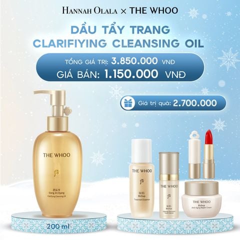  DEAL 24: DẦU TẨY TRANG THE WHOO GONG JIN HYANG CLARIFIYING CLEANSING OIL 200ML 