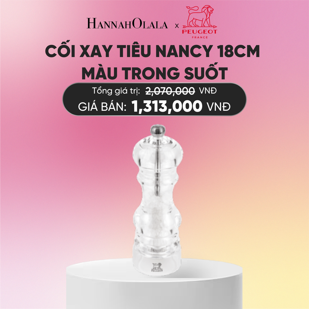  CỐI XAY TIÊU NANCY 18CM 
MÀU TRONG SUỐT 