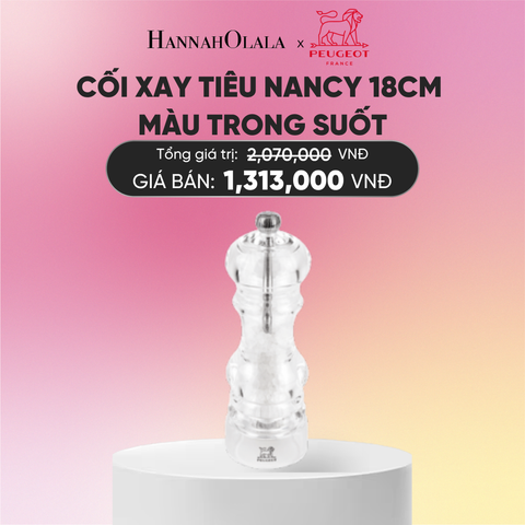  CỐI XAY TIÊU NANCY 18CM 
MÀU TRONG SUỐT 