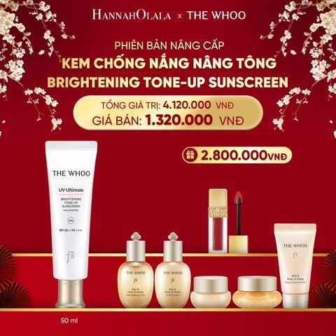  DEAL 25: PHIÊN BẢN NÂNG CẤP - KEM CHỐNG NẮNG NÂNG TÔNG THE WHOO UV ULTIMATE BRIGHTENING TONE-UP SUNSCREEN 