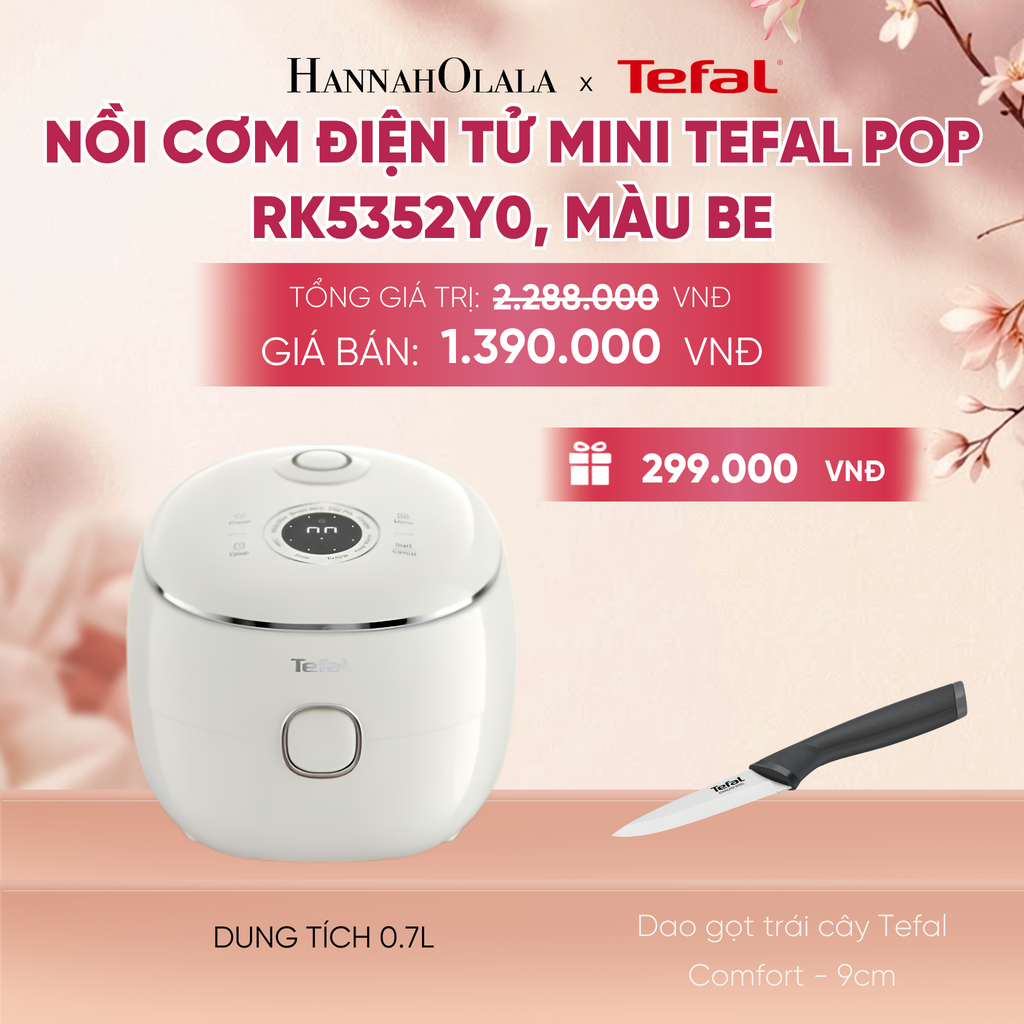  NỒI CƠM ĐIỆN TỬ MINI TEFAL POP RK5352Y0 - 0.7L ​ - A469 