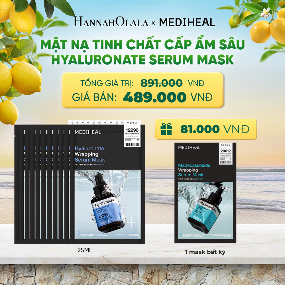 MẶT NẠ WRAPPING SERUM MASK 25ML (COMBO 10 MIẾNG) BẤT KỲ 