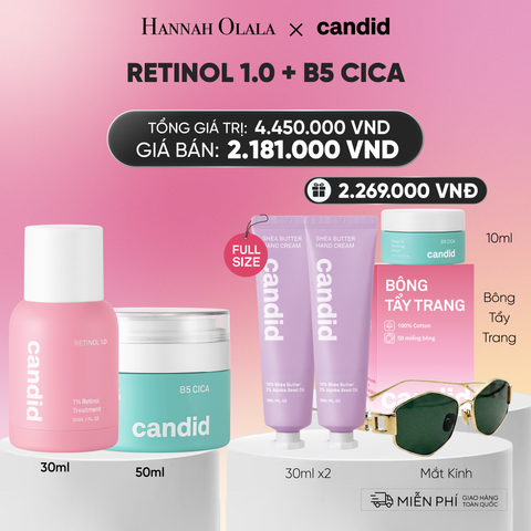  RETINOL 1.0 & B5 CICA BỘ ĐÔI LÀM MỜ NẾP NHĂN VÀ DƯỠNG ẨM PHỤC HỒI CHUYÊN SÂU - DEAL 24:_A1992 