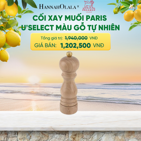  CỐI XAY MUỐI PARIS U'SELECT MÀU GỖ TỰ NHIÊN - A2587 